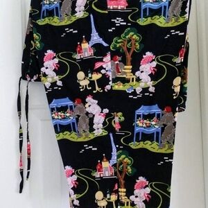 XL Nick & Nora PJ Bottoms Poodles in Paris
